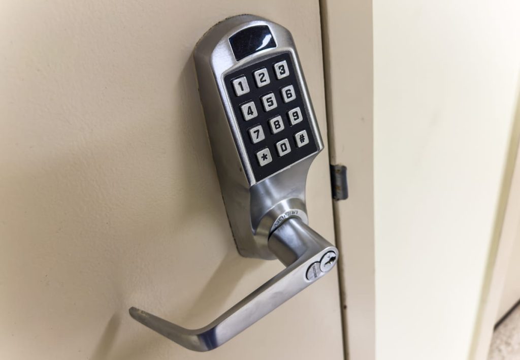 Modern door lock protection for businesses